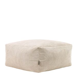 Icon Pouf modulable velours côtele beige galet