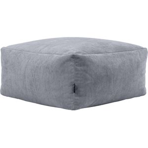 Icon Pouf modulable velours côtele gris