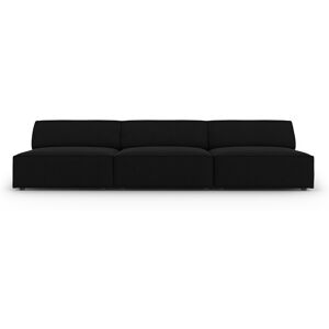 Micadoni Home Canape 3 places en velours noir