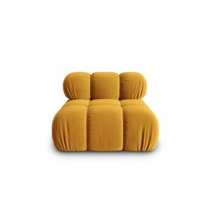 Micadoni Home Chauffeuse en tissu velours jaune