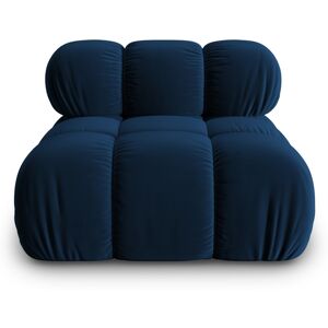 Micadoni Home Chauffeuse en tissu velours bleu roi