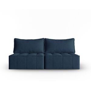 Micadoni Home Canape modulable 3 places en tissu structurel blue jeans