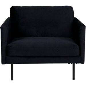 Meubles & Design Fauteuil elegant noir en velours