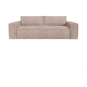 Sia Home Canape convertible express dunlopillo velours côtele taupe 160cm