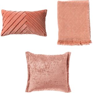 Dutch Decor LOT DE 3 - Sweet Courtyard - Coussin 30x50 cm - Coussin 45x45 cm - Pla