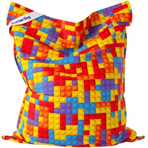 Jumbo Bag Coussin geant d'interieur en tissu imprime Bricks