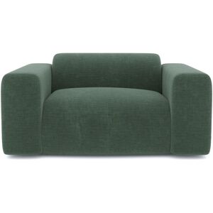 Sia Home Fauteuil velours texture vert emeraude