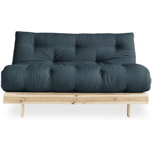 Karup Design Canape convertible en pin massif avec futon bleu canard 140x200