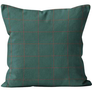 Coast And Valley Coussin imprime velours vert 60x60cm