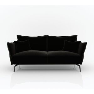 Sia Home Canape 4 places velours noir