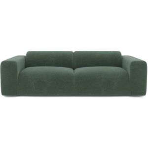 Sia Home Canape 3 places velours texture vert emeraude