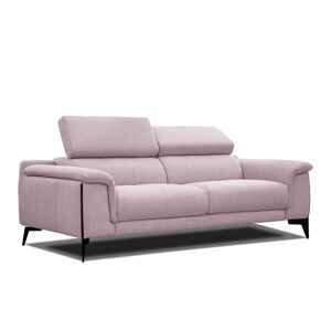 Courtois Laville Canape XXL droit 3 places tissu rose