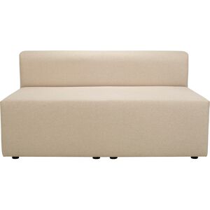 Gaucet Double chauffeuse pour canape modulable en tissu beige