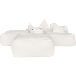 MX HOME Canape-pouf modulable en bouclette (4 modules)