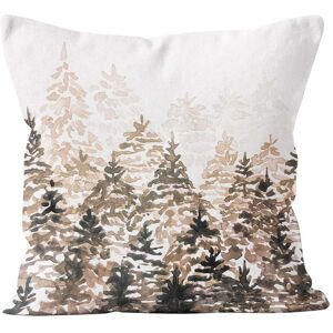 Coast And Valley Coussin deco hiver velours sepia 60x60cm