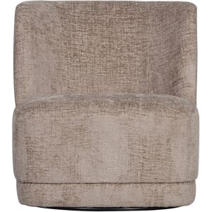 BePureHome Fauteuil pivotant en velours sable