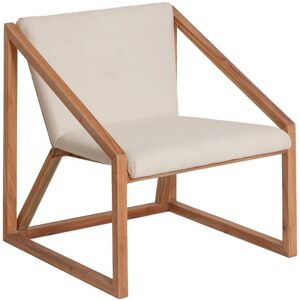 Made in Meubles Fauteuil en bois blanc 67 cm