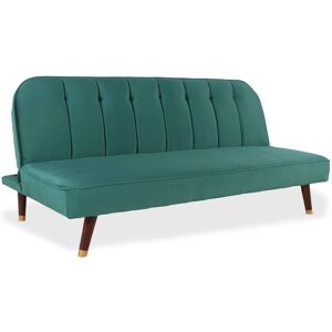 Menzzo Canape convertible clic-clac velours vert