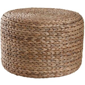 Aubry Gaspard Pouf rond en jacinthe