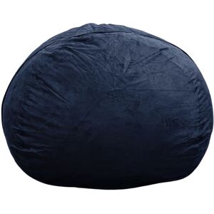 Bananair Pouf geant microsuede bleu nuit 120 cm