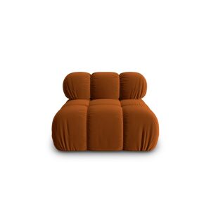 Micadoni Home Chauffeuse en tissu velours terracotta