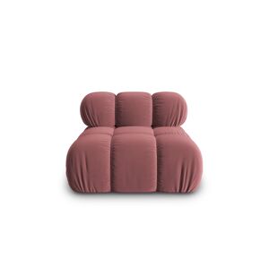 Micadoni Home Chauffeuse en tissu velours rose