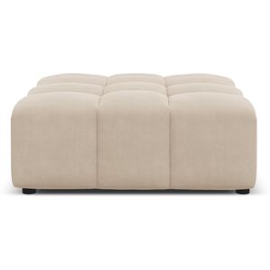 CXL by Christian Lacroix Pouf en tissu velours beige clair