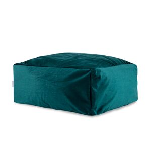 Naf Naf Pouf velours bleu mer 50x50x25 cm