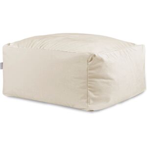 Naf Naf Pouf velours blanc 50x50x25 cm