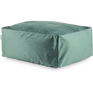 Naf Naf Pouf velours vert eau 50x50x25 cm