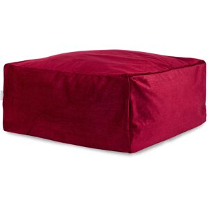 Naf Naf Pouf velours rubis 50x50x25 cm