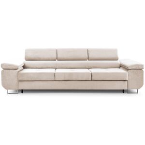 Best Mobilier Canape droit convertible 3 places en velours beige