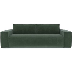 Sia Home Canape convertible express dunlopillo velours texture vert 160cm