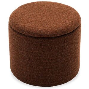 sweeek Pouf terracotta tissu rangement plaids, coussins