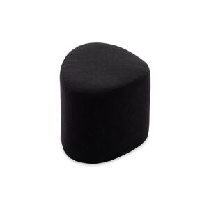 sweeek Tabouret, pouf galet en tissu couleur noir