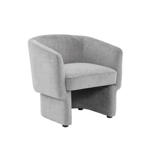 sweeek Fauteuil relax aux formes arrondies gris clair