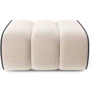 Atelier Baïta Pouf carre en velours beige