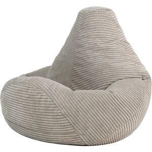 Icon Pouf enfant inclinable velours côtele beige galet