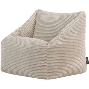 Icon Pouf enfant velours côtele beige galet