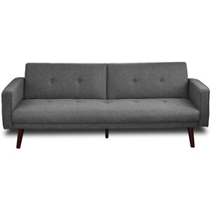 Best Mobilier Canape clic-clac 2 places en tissu gris