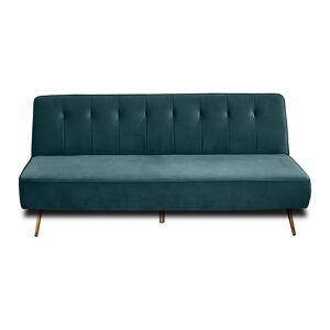 Best Mobilier Canape clic-clac 2 places en velours bleu