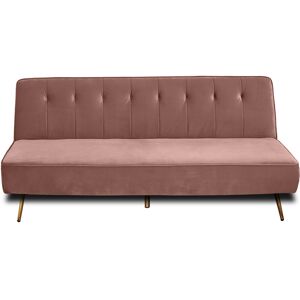 Best Mobilier Canape clic-clac 2 places en velours rose