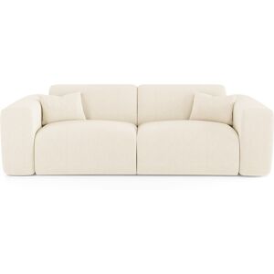 Sia Home Canape convertible express dunlopillo 160cm velours côtele creme