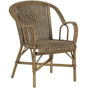 Kok Maison Fauteuil patine en rotin marron