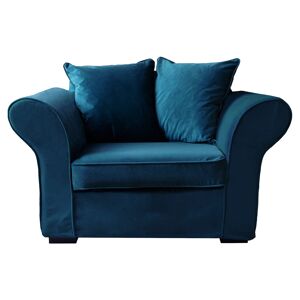 Happy Garden Fauteuil 1,5 places en velours bleu navy