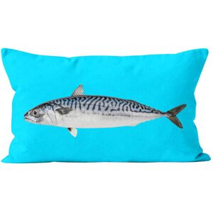 Artpilo Coussin poisson velours bleu