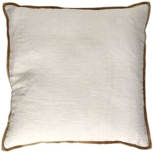 Pomax Coussin en lin 45x45cm camel