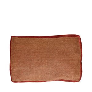 Pomax Coussin en lin 40x60cm cannelle