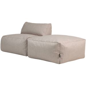 Icon Ensemble poufs modulaires interieur et exterieur (2 pieces) beige