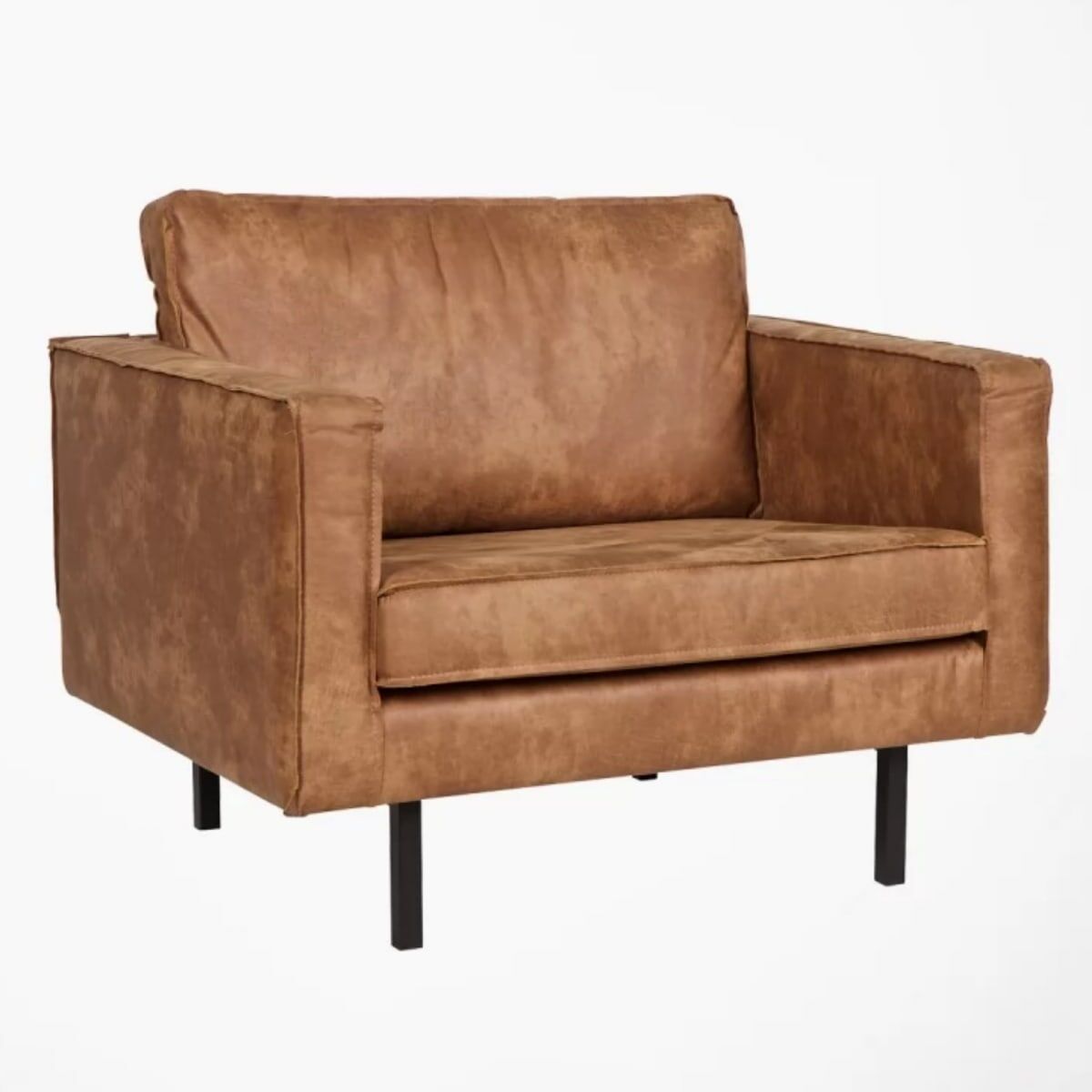 BePureHome Fauteuil vintage cognac